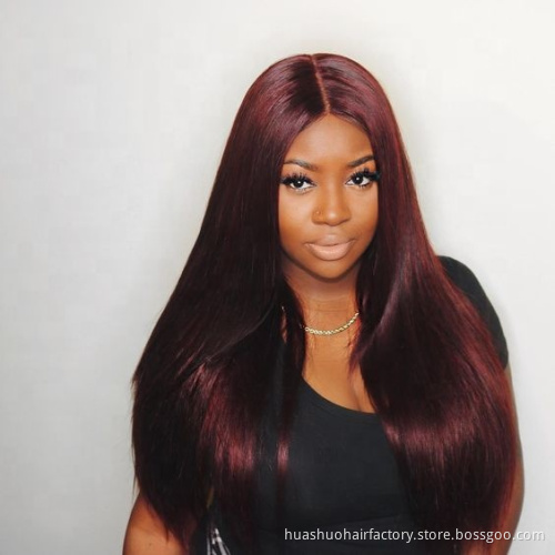 T1b/99J  Color Brazilian Hair Lace Front Body Wave 100 Percent Human Hair Wig For White Wigs